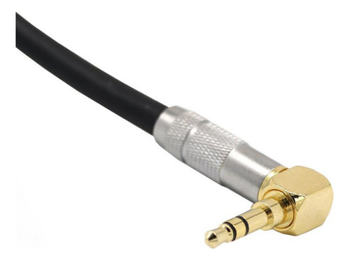 3.5 Mm 90 Grados 1/4 Enchufe A 6.35 1/8 Cable Adaptador .