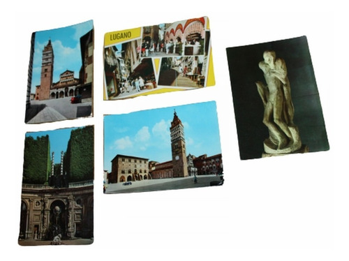 Lote Postales De Italia - Pistoia / Frascati / Milano