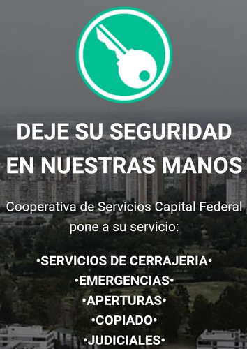 Imagen 4 de 4 de Cerrejeria Domiciliaria, Cerrajero A Domiciliario, Servicios