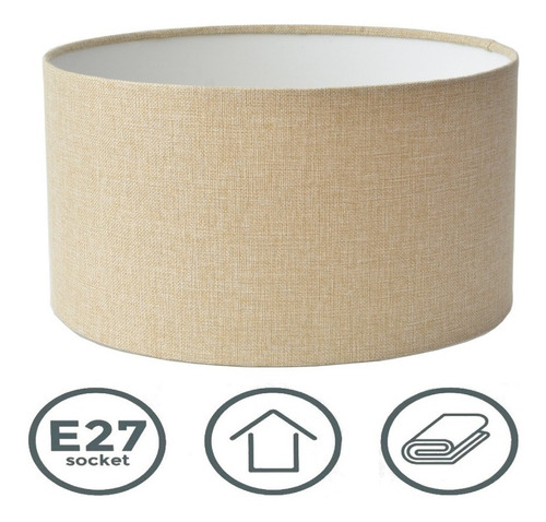 Pantalla Para Lampara De Piso O Colgante Mas Socket Beige