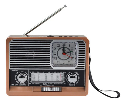 Radio Retro Am Fm Sw Usb Tf Bluetooth Recrgable + Control