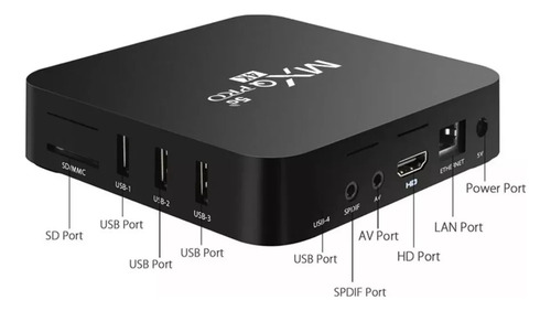 Tvbox Mxq Pro 5g 4k Smart Tv 5g 4k Android 9.0 4g 32g Con Control