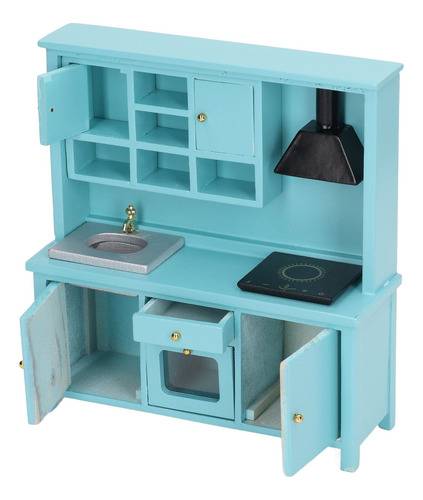 Juguete De Cocina De Madera En Miniatura Para Casa De Muñeca