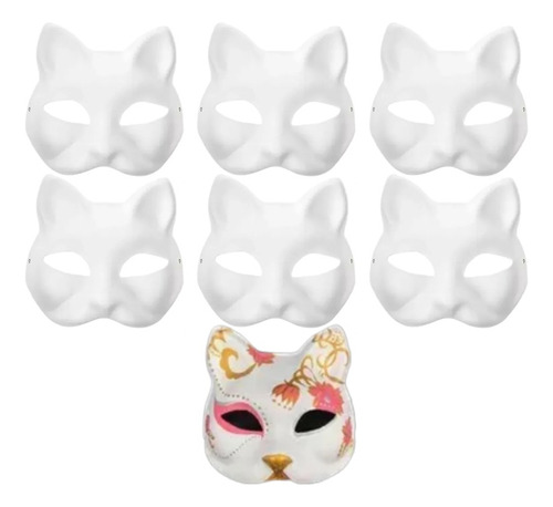 Para Para Máscaras De Gato Therian De 7 Piezas Hazlo Tú