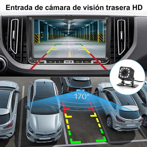 Autoestéreo pantalla táctil para Volkswagen 9 pulgadas Gps Wifi carplay Mirrowlink Bluetooth estéreo pantalla Tendtudo Rapido TR9689 color negro