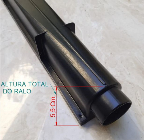 Ralo Linear Anti Inseto 6x50 Coletora Sifonada, Grelha Alum