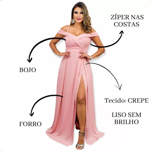 Vestidos Femininos Festa Rose / Rosa - Madrinha Casamento