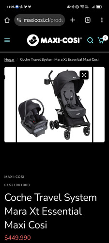 Coche Travel System Maxi Cosi Modelo Mara Xt