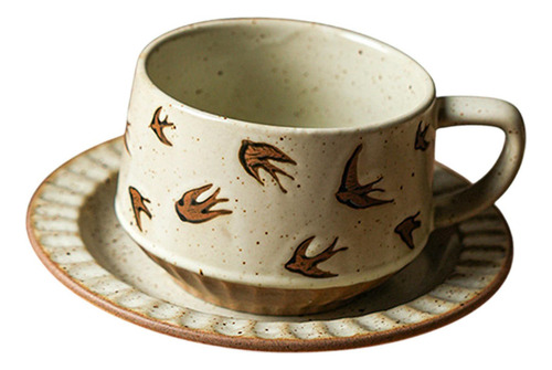 Taza De Té De Café 300 Ml Diseño De Golondrina De Gran
