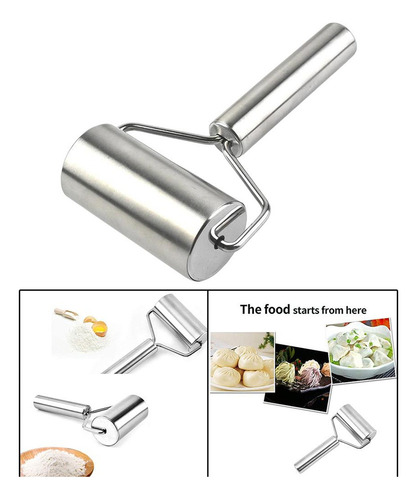 Zk2 2 Elegante Rodillo De Acero Inoxidable Para 2 Piezas