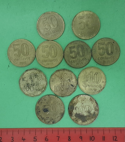 Lote X 11 Monedas Argentina De 1978 Al 2010. 