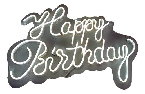 Letrero Happy Birthday 50x30cm
