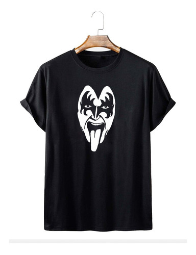 Remera Kiss Rock Música Algodón Premium