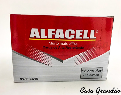 Kit 9 Cx C/ 12 Bateria Comum Alfacell