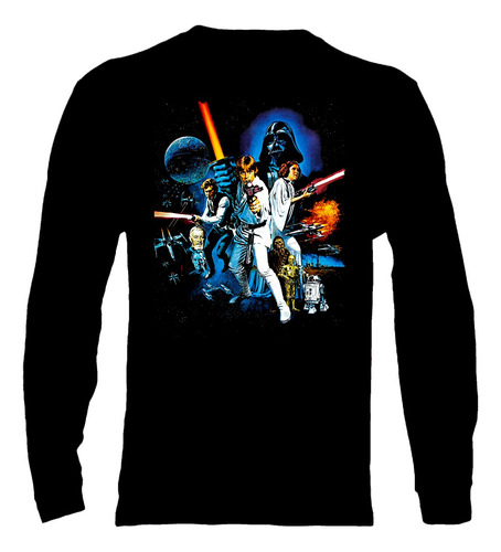 Polera Manga Larga Star Wars - Ver 10 - Vale Gamess