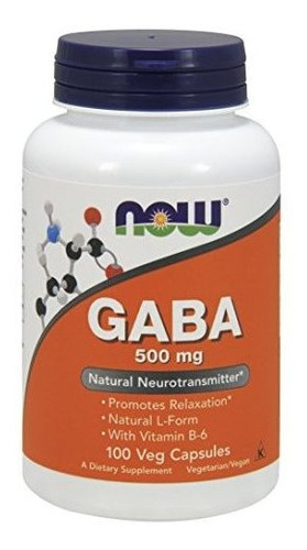 Now Gaba 500 Mg, 100 Cápsulas (paquete De 2)