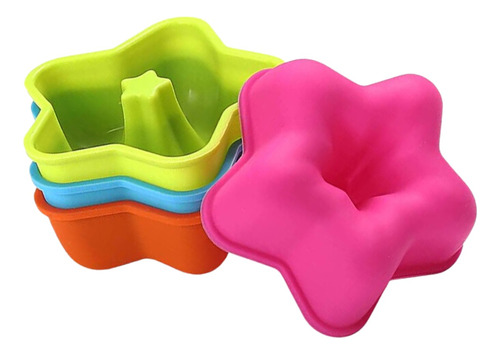 Moldes De Silicona Para Mini Tortas Cupcakes Muffins Packx4