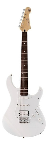 Guitarra eléctrica Yamaha PAC012/100 Series 012 stratocaster de caoba 2023 white brillante con diapasón de palo de rosa