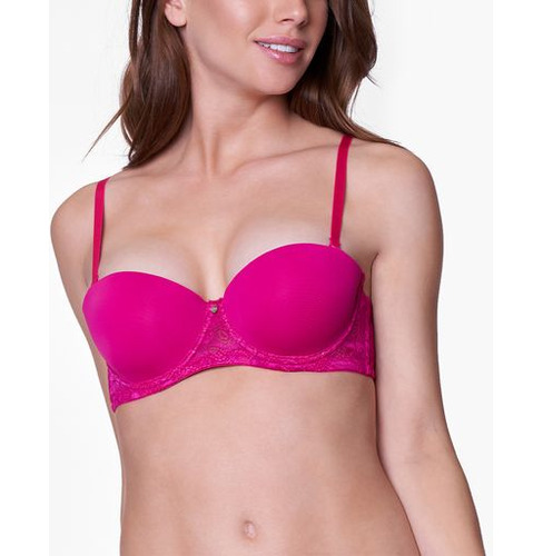 Sostén Strapless Encaje Push Up 3881