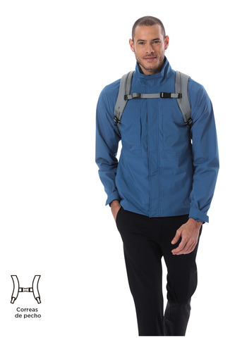 Mochila De Viaje Impermeable Notebook 16 Dual Hombre Totto