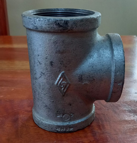 Tee De 2 X 2 X 2 Galvanizado, 1 Piezas, Marca V&k