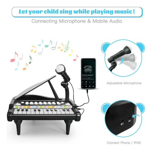 Piano De Juguete Para Niñas Con Teclado De Juguete, Regalo D