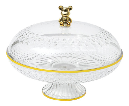 Pastel De Placa De Fruta Stand With Dome Clear Versátil
