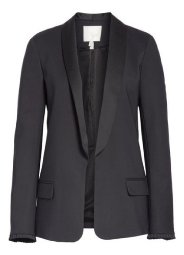 El Baúl De Anna Saco Blazer Mujer Quate Negro By Joie