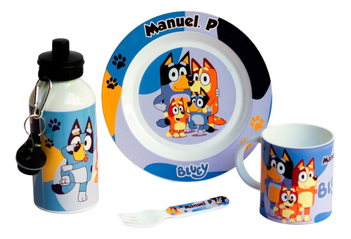 Set Jardín, Plato 20cm, Taza, Personalizados Infantiles