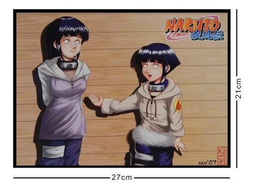 Naruto Cromo Poster Tamaño Carta Hinata Hyuga Shippuden