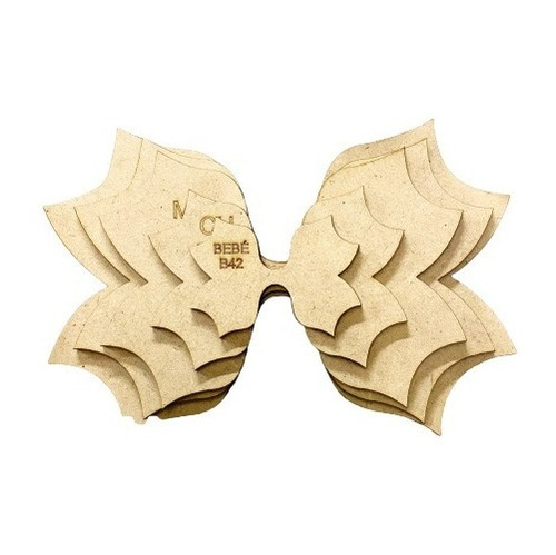 Molde Para Moños En Mdf 1 Paquete Modelo 42