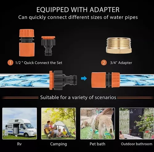 Calentador De Agua Portatil A Gas Propano 6 L / Min 65°c