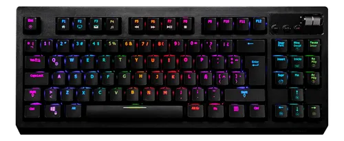Teclado Gamer Vsg Quasar Rgb Outemu Brown Color Negro