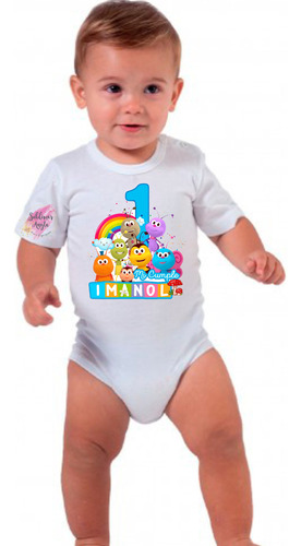 ** Body Cumpleaños Personalizado Bichikds Con Nombre/edad **