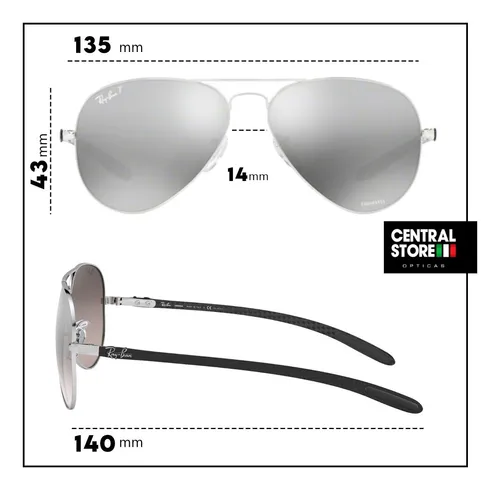 Ray ban chromance fibra de carbono sales