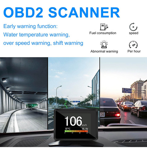 Para Coche A203 Obd2 Ordenador De A Bordo Coche Digital Tri