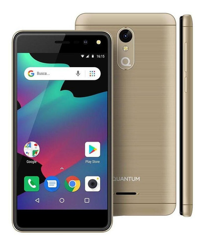 Celular Libre Quantum Five 5 Pulgadas Quadcore 5mp Color Oro