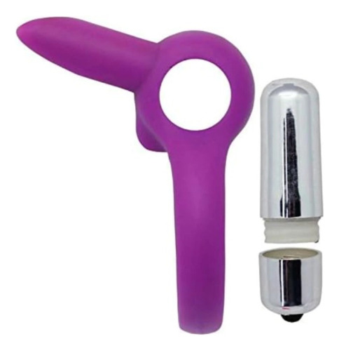Anillo Estimulador Torito Vibrador Inalámbrico Sex Toys Color Violeta