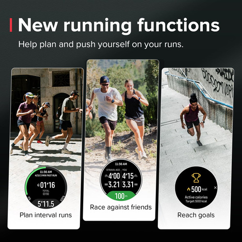 Reloj Deportivo Suunto Run, Pantalla Táctil -negro