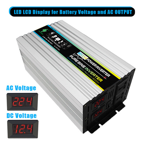 12v-220v110v 4000w Pico 8000w Pura Onda Positiva Inversor