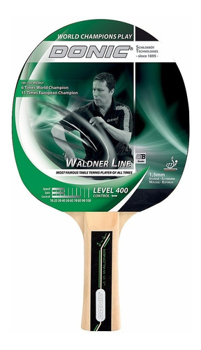 Paleta Ping Pong Donic Schildkrot Waldner 400 Tenis Mesa 1.6mm Anti Vibrqacion