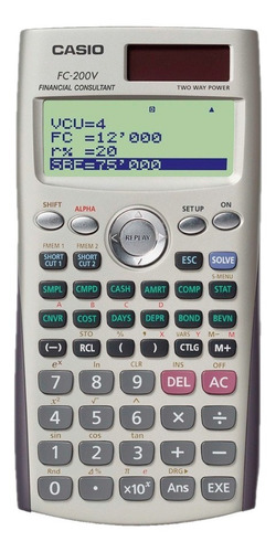 Calculadora Financiera Casio Fc-200v T-m