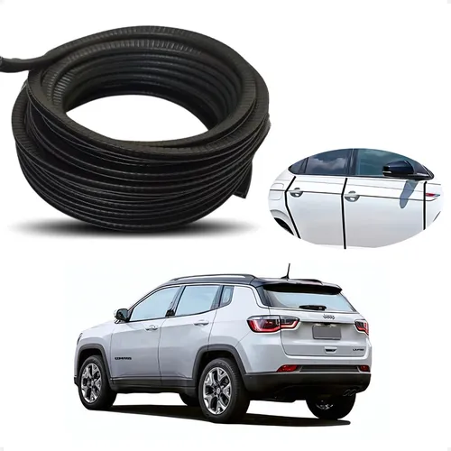 Borracha Protetor Borda Porta Jeep Compass 10mt Universal