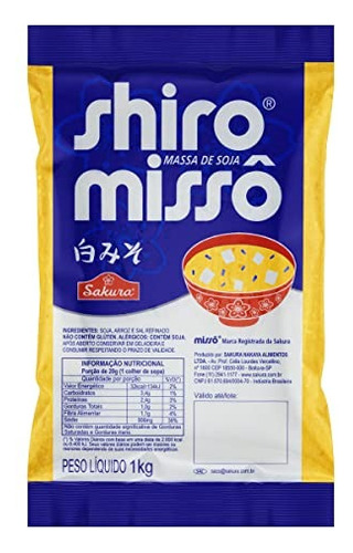 Misso Massa De Arroz P/ Misso Saudável 1kg Sakura
