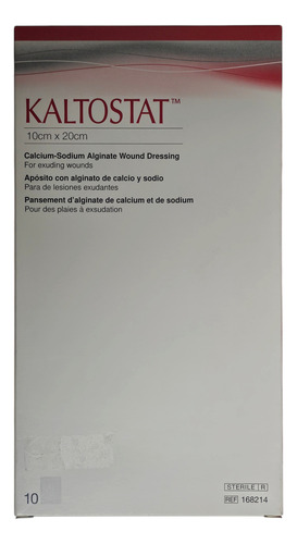 Aposito Kaltostak, Alguinato De Calcio, 10 X 20 Cm Con 10 Pz
