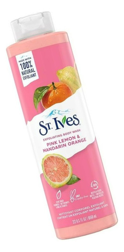 2 Pza Body Wash St. Ives Pink Lemon & Mandarin Orange 650 Ml
