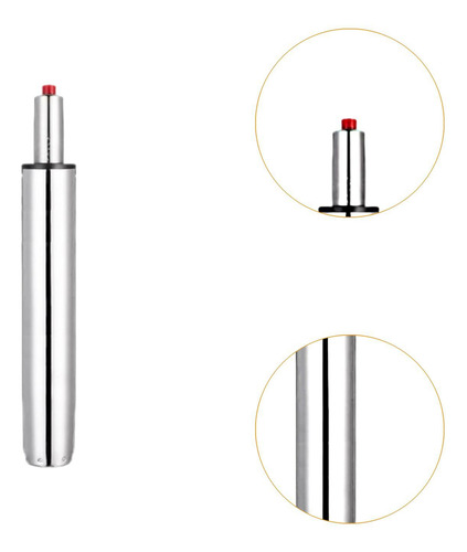Cadeira De Escritório Cilindro Cadeira Air Rod 30cm Prata