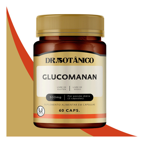 Combo 2 Un Glucomanan 500mg 60 Caps Dr Botanico