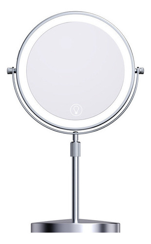 Wf/ Espelho Maquiagem Led Recarregável Com Ampliação 1x/10x