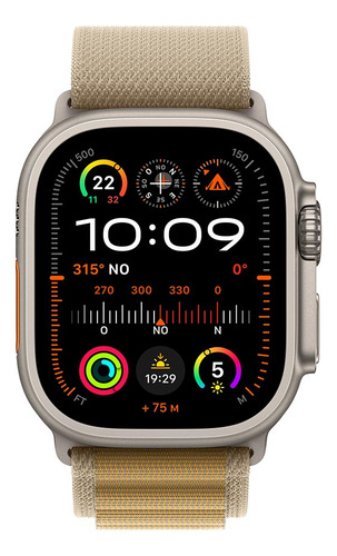 Apple Watch Ultra 2 Gps+cell 49mm De Titanio Canela M Natural Correa Alpine Canela Titanio